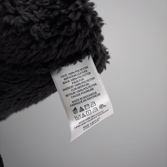 Stella & Dot Chalet Vest 2X Faux Fur Faux Suede Snap Button Vneck Collar Button - Picture 8 of 10